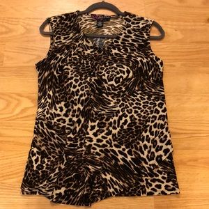 Cheetah print blouse